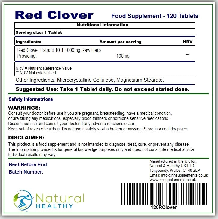 Red Clover - 120 Tablets