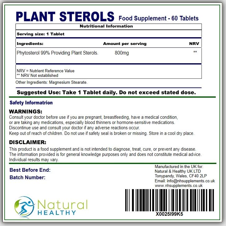 Plant Sterols - 60 Tablets