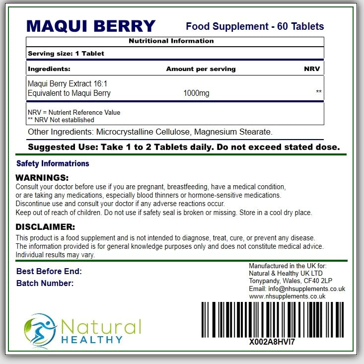 Maqui Berry - 60 Tablets