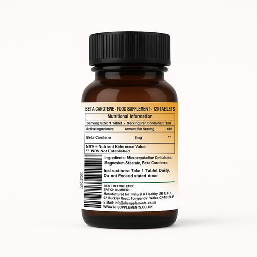 Beta Carotene - 120 Tablets
