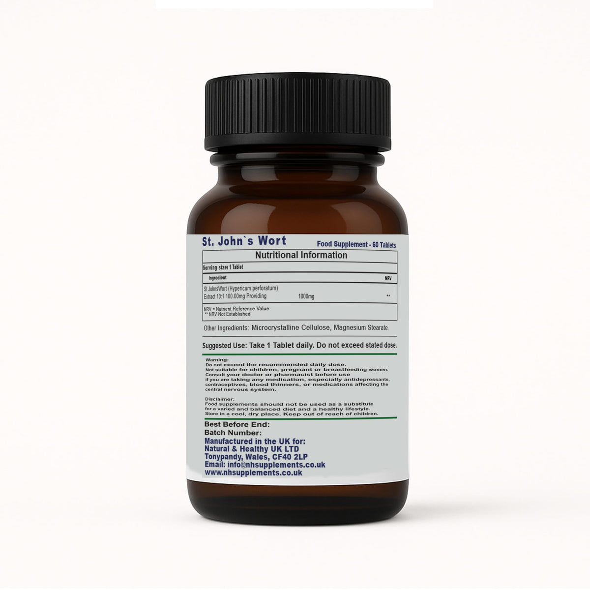 St John's Wort 60 Tablets