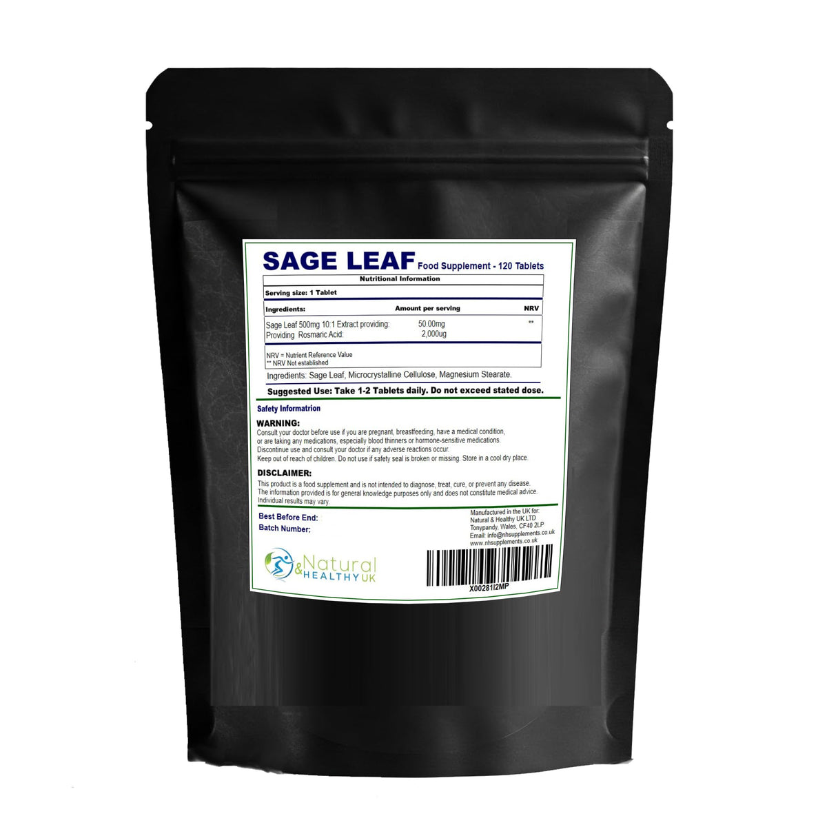 Sage Leaf 120 Tablet