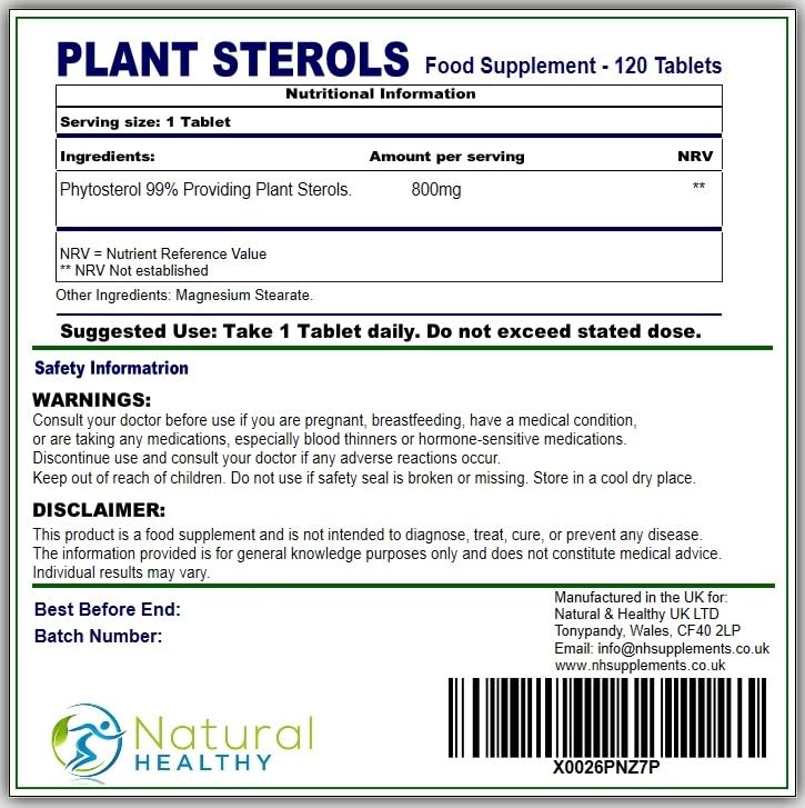 Plant Sterols 120 Tablets