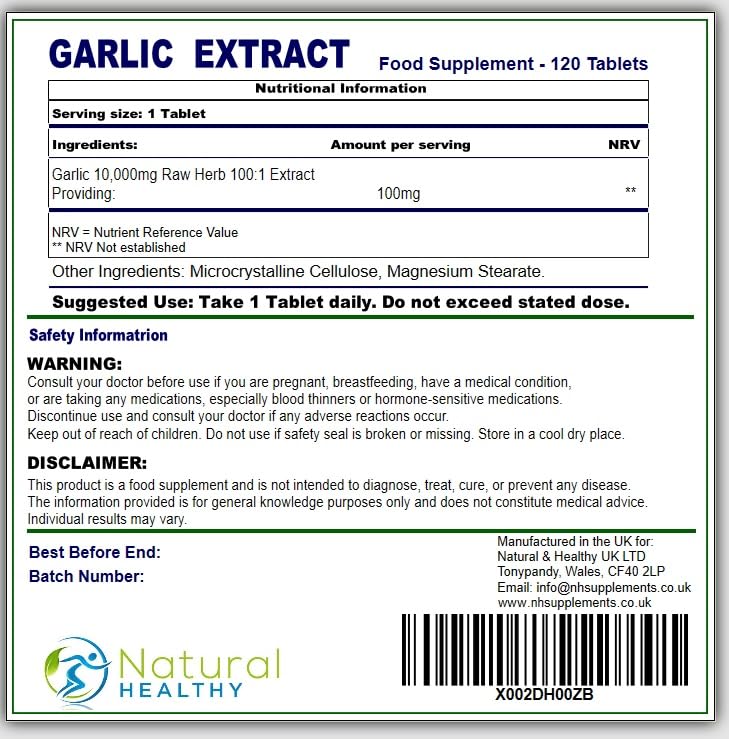 Garlic - 120 Tablets