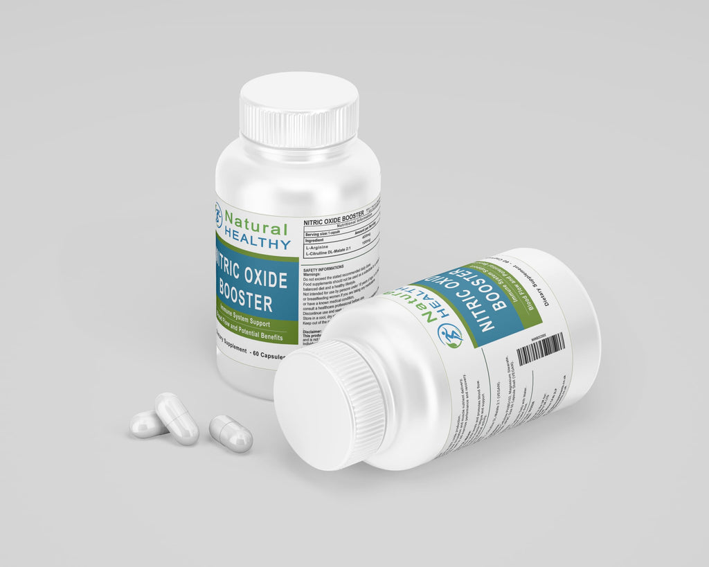 Nitric Oxide Booster – L-Arginine & L-Citrulline | 60 Vegan Capsules