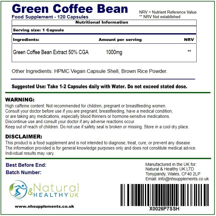 Green Coffee Bean - 120 Capsules
